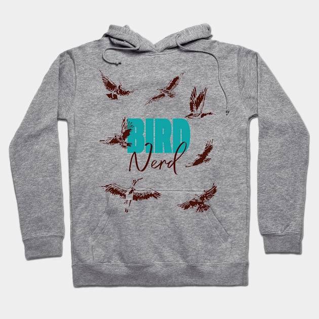 Bird Nerd Hoodie by Lunomerchedes